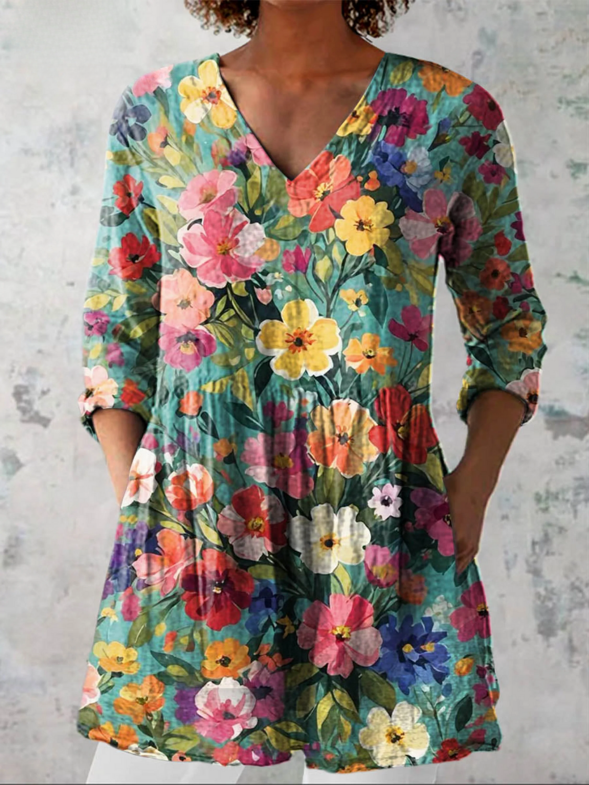 Blouse Fluide Encolure V Brigitte
