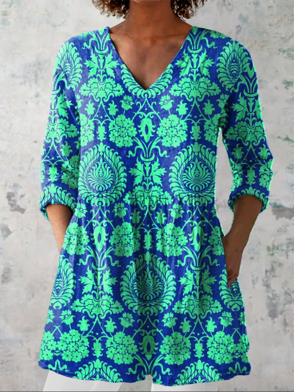 Blouse Longue Col V Juliette