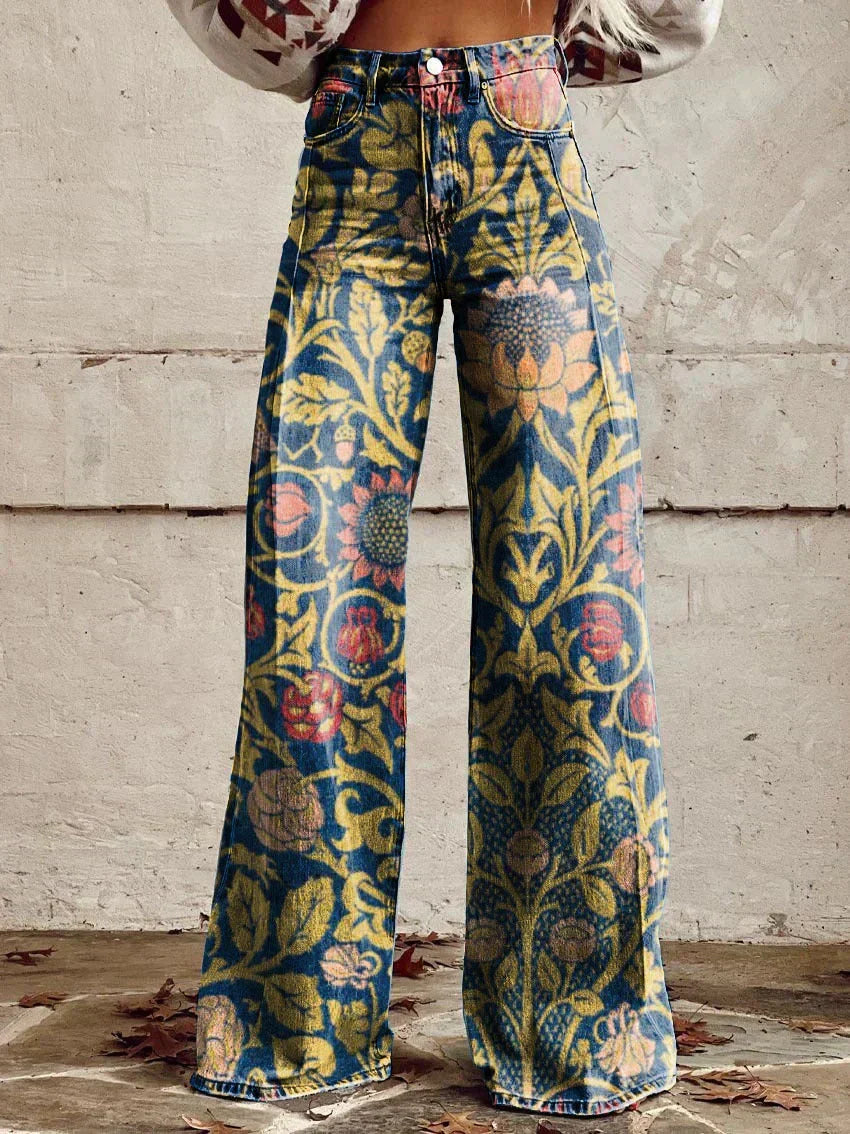 Jean Large Fleuri Bohème