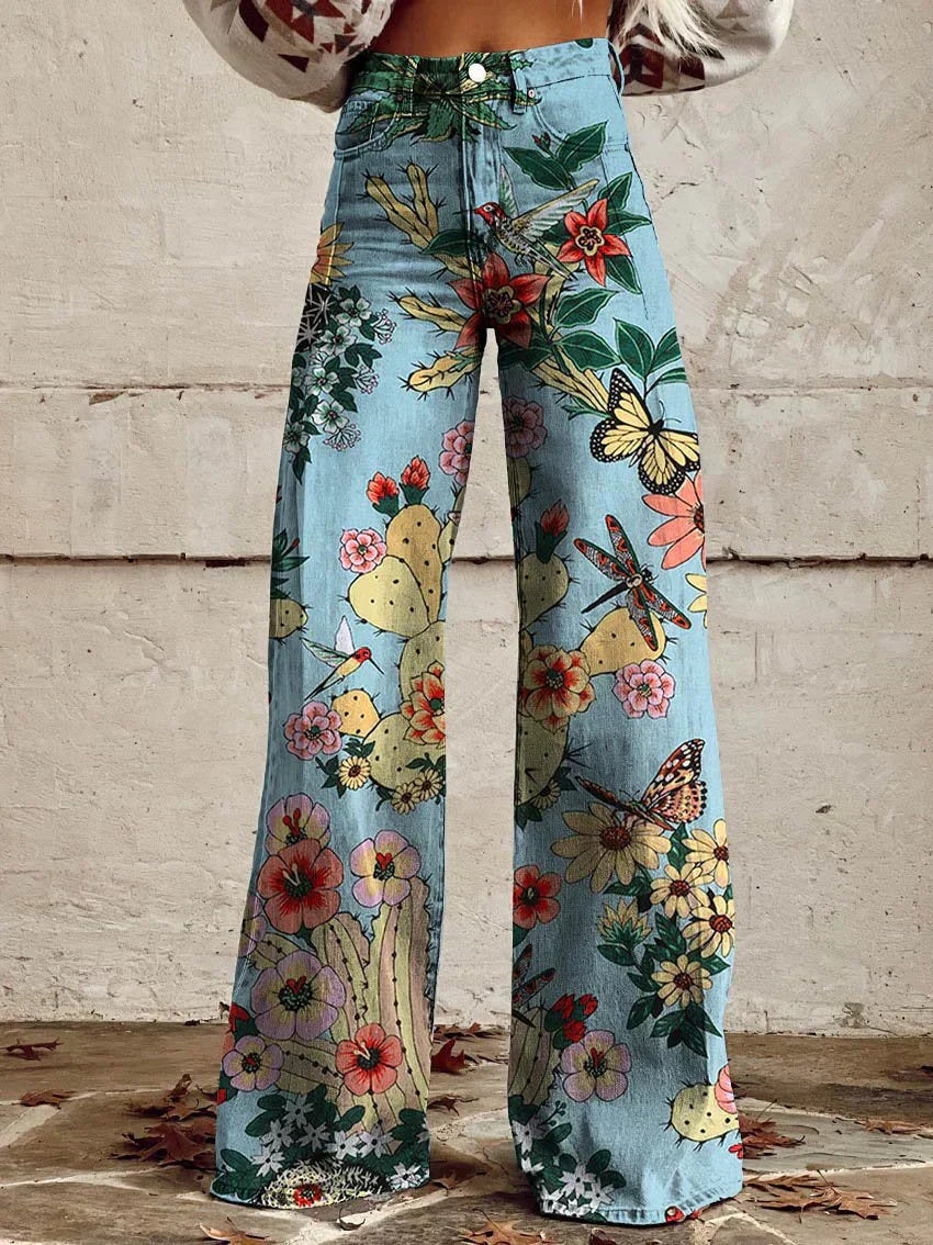Jean Large Fleuri Bohème
