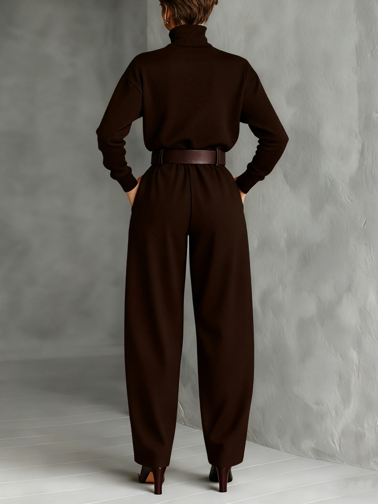 Claire Marceaux | Ensemble Col Roulé et Pantalon Droit Cyrielle