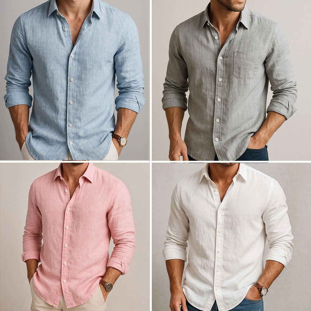 CHEMISE ESSENTIELLE EN LIN POUR HOMME