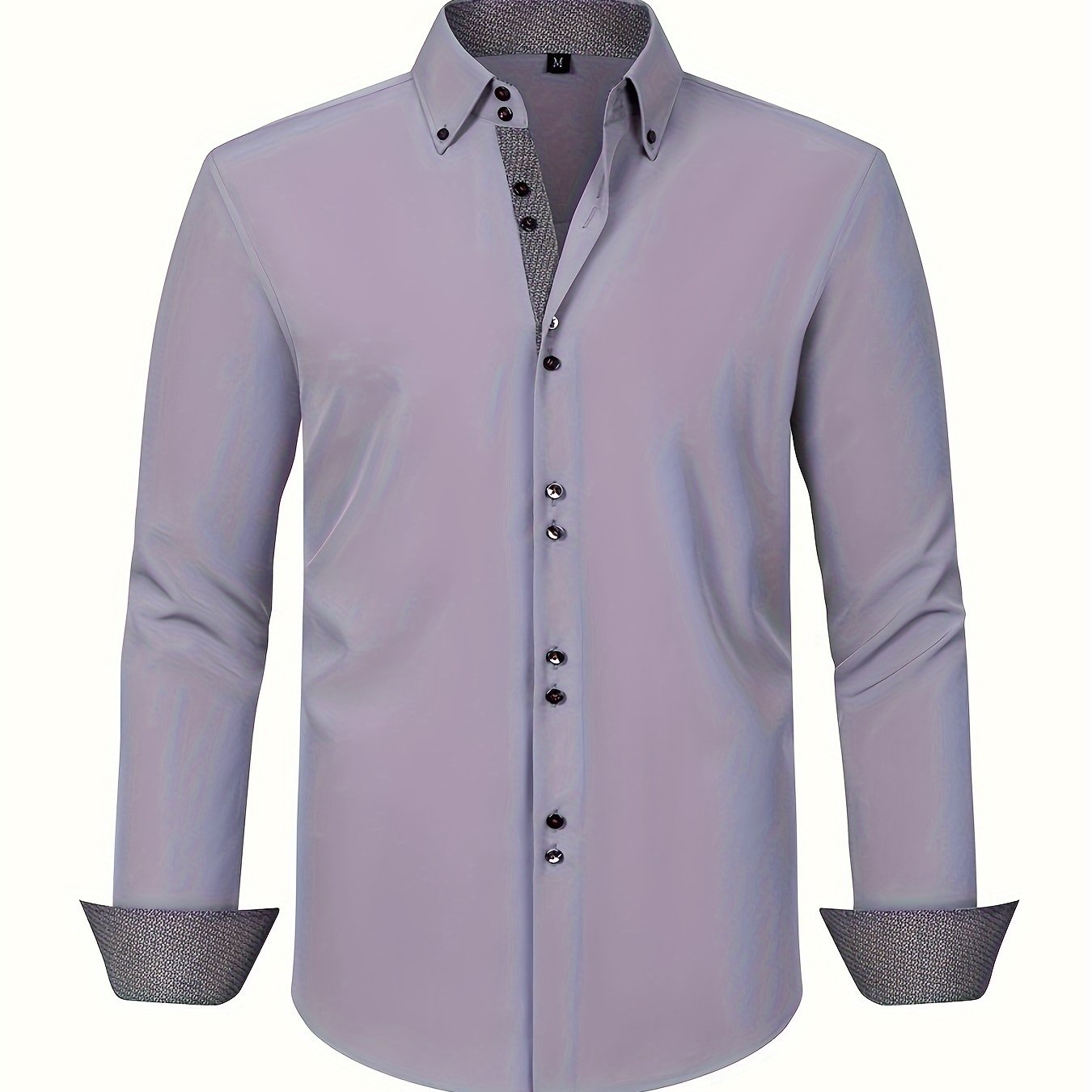 CHEMISE ÉLÉGANTE LÉGÈRE AVEC DÉTAILS CONTRASTÉS