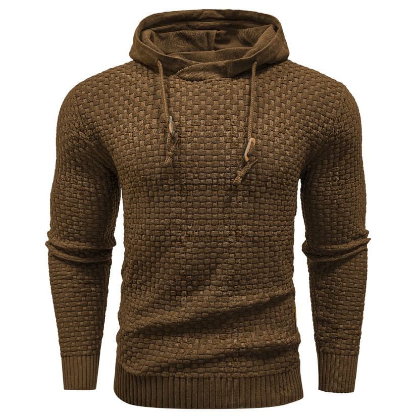 SWEAT À CAPUCHE CLASSIQUE EN LAINE POUR HOMME