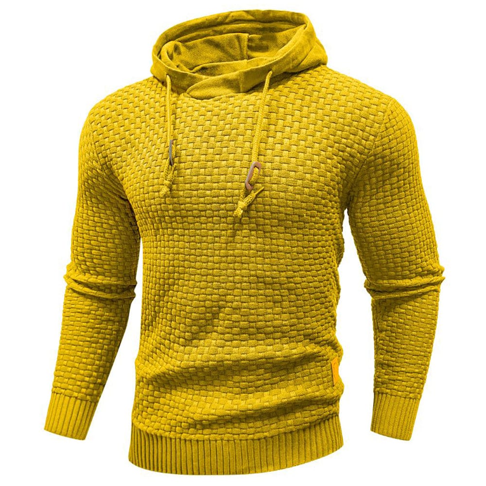 SWEAT À CAPUCHE CLASSIQUE EN LAINE POUR HOMME