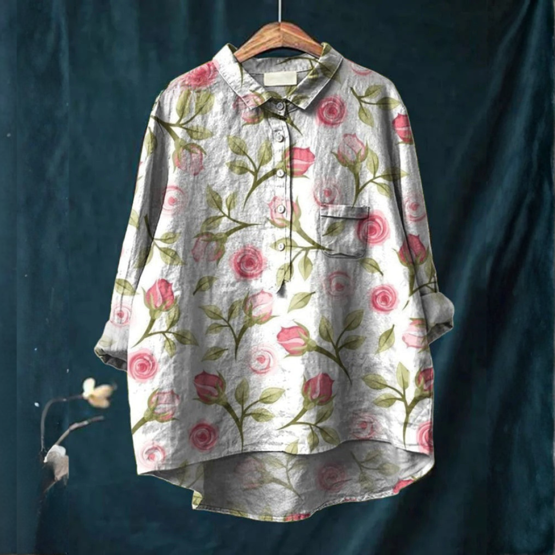 Chemise Élégante à Motif Charlène