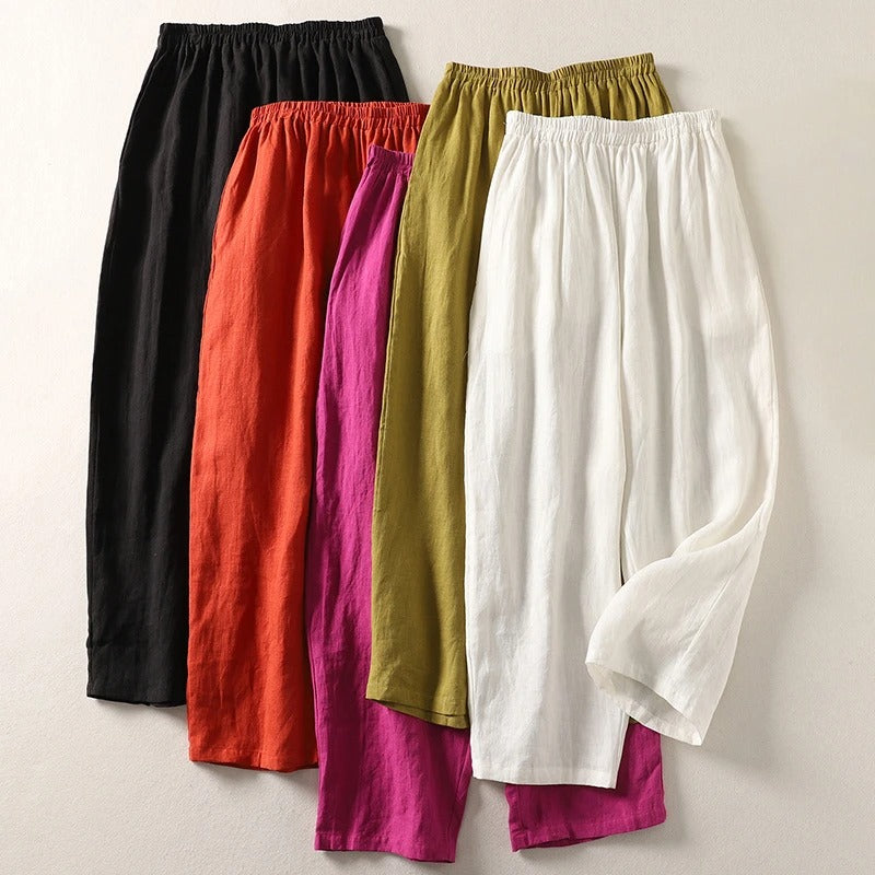 Pantalon Fluide Taille Élastique Catherine