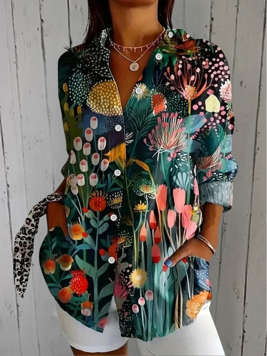 Claire Marceaux | Blouse Fleurie Élégante Sophie