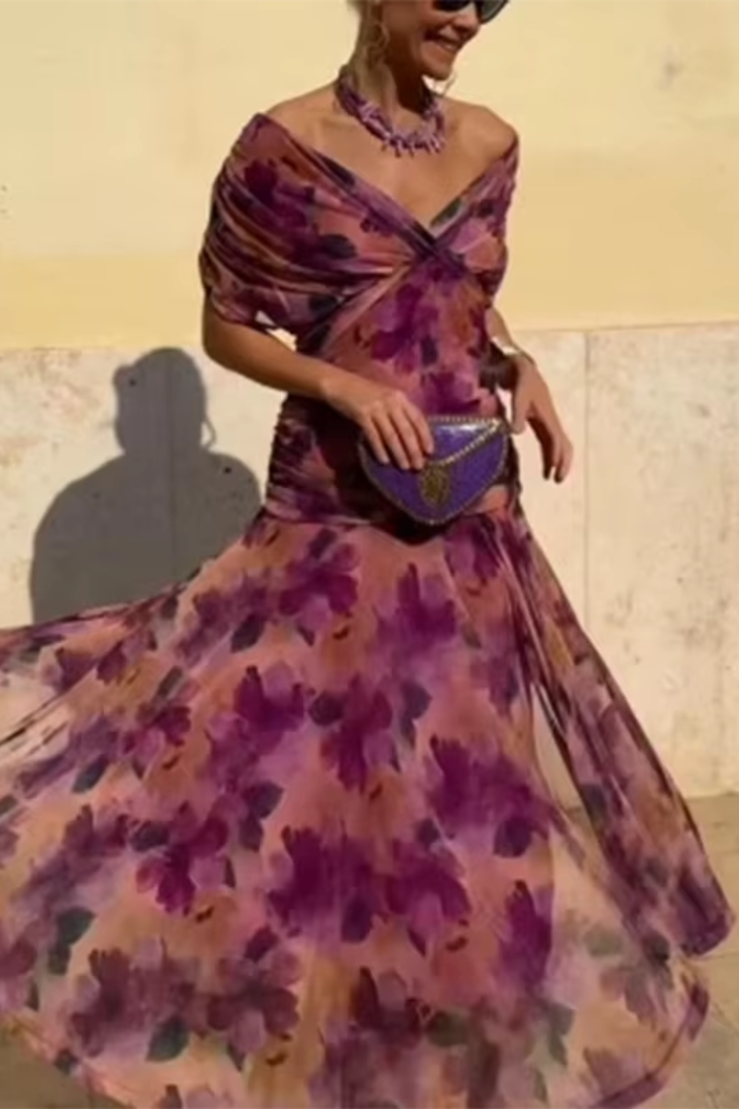 Robe Longue Fleurie Vaporeuse Christine