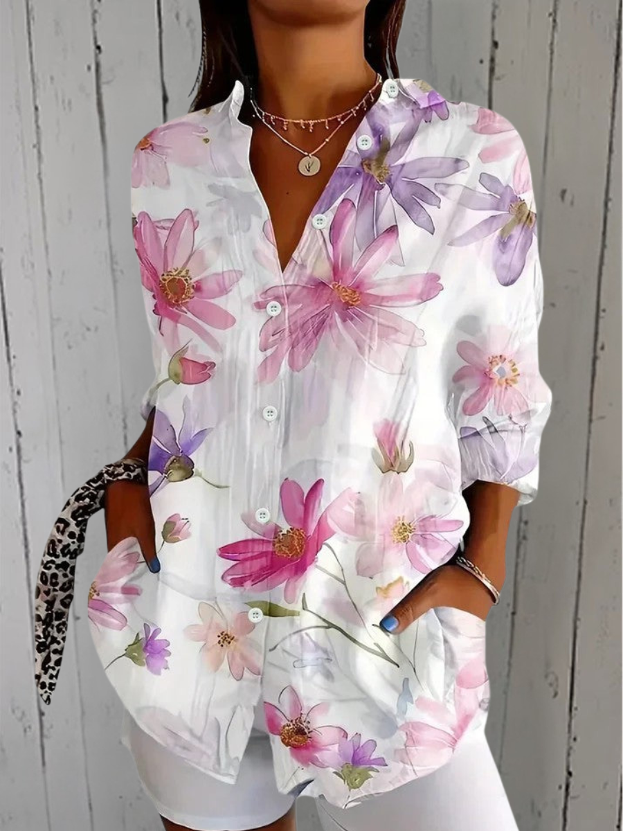 Claire Marceaux | Blouse Estivale Colorée Claire