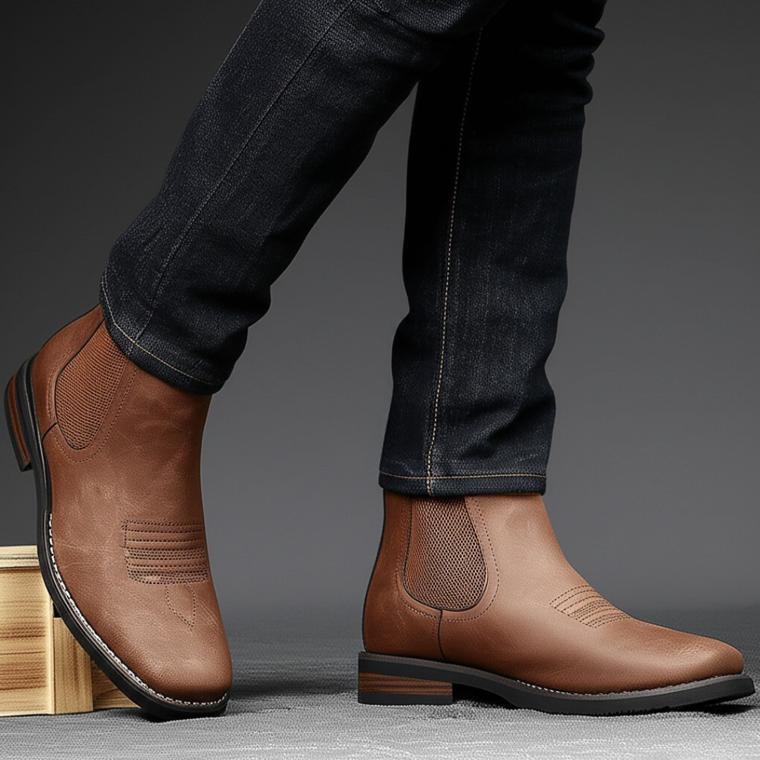 Bottes Classiques en Cuir pour Homme