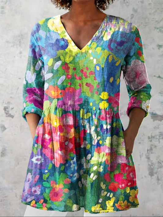 Blouse Fluide Décolleté V Christine