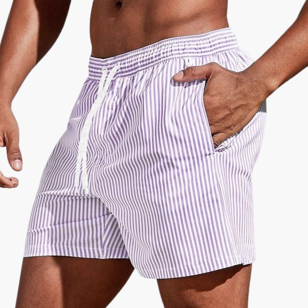 Short de Bain Rayé Lucas (1+1 GRATUIT!)
