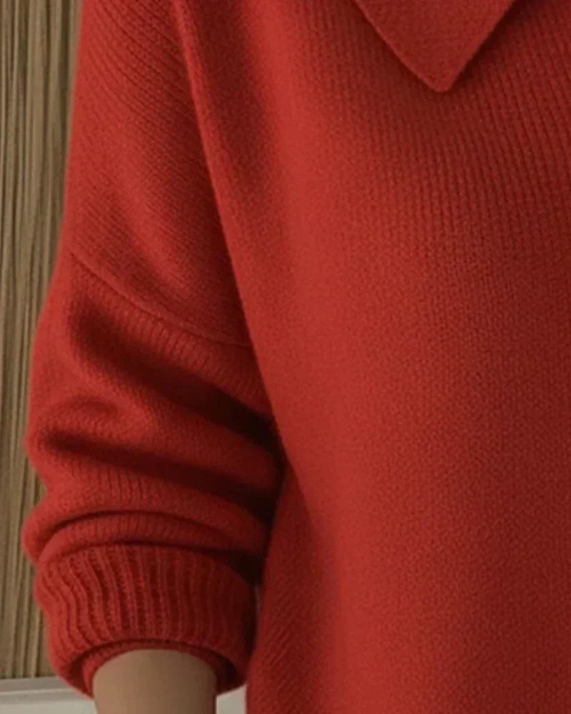Estelle - Gilet en Maille à Col Chemise