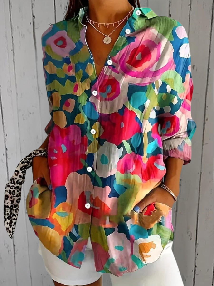Claire Marceaux | Blouse Estivale Colorée Claire