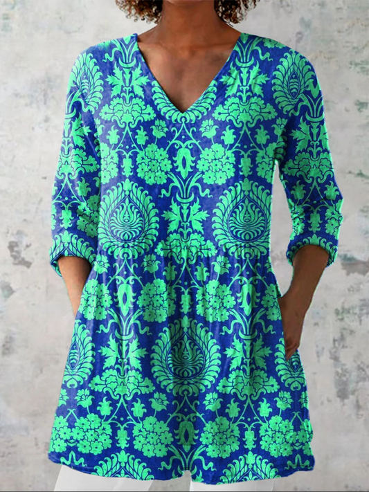 Blouse Longue Col V Juliette