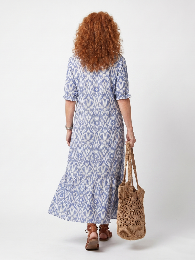 Robe Midi Fluide Imprimée Nicole