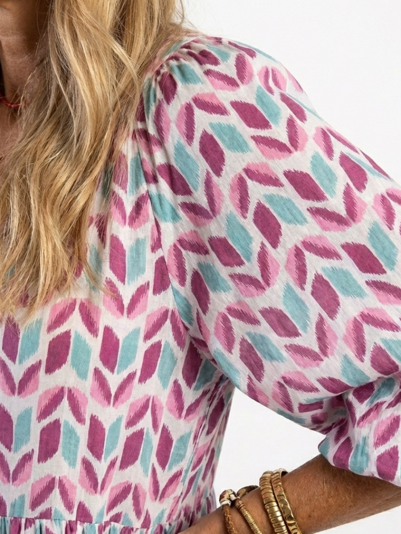 Robe midi à manches longues Mireya