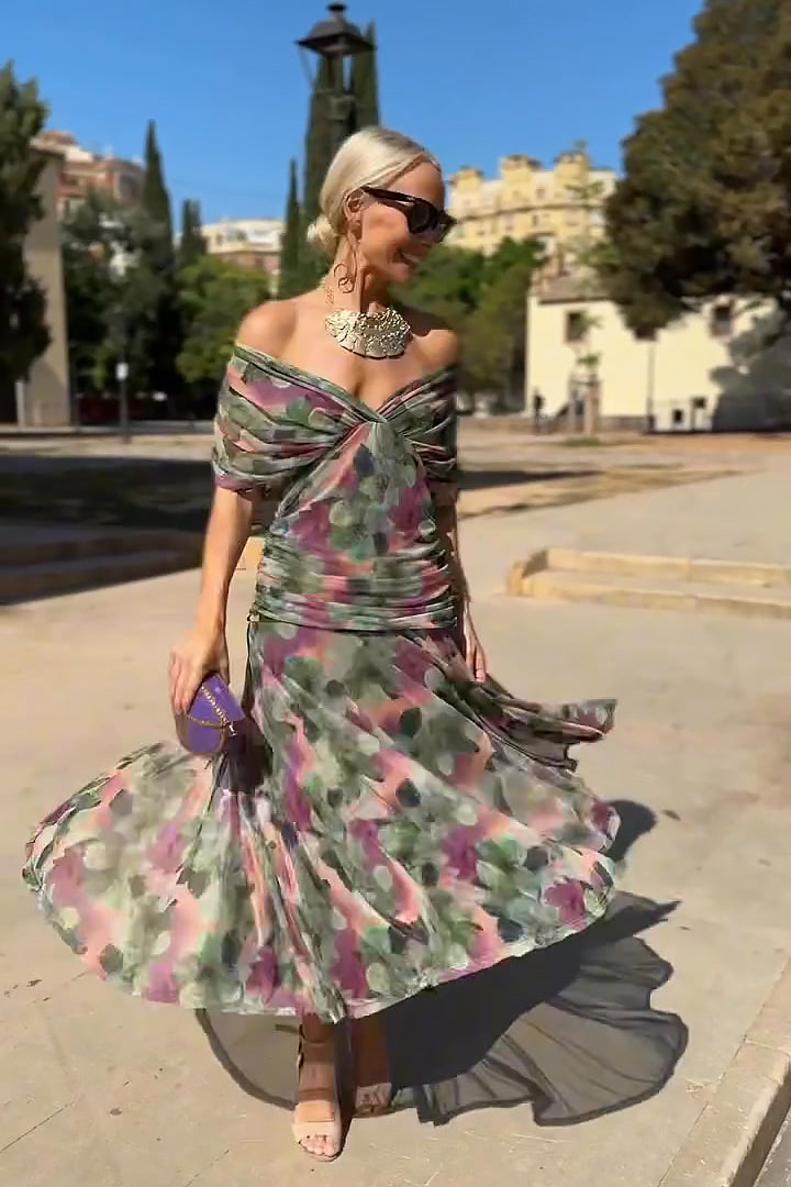 Robe Longue Fleurie Vaporeuse Christine