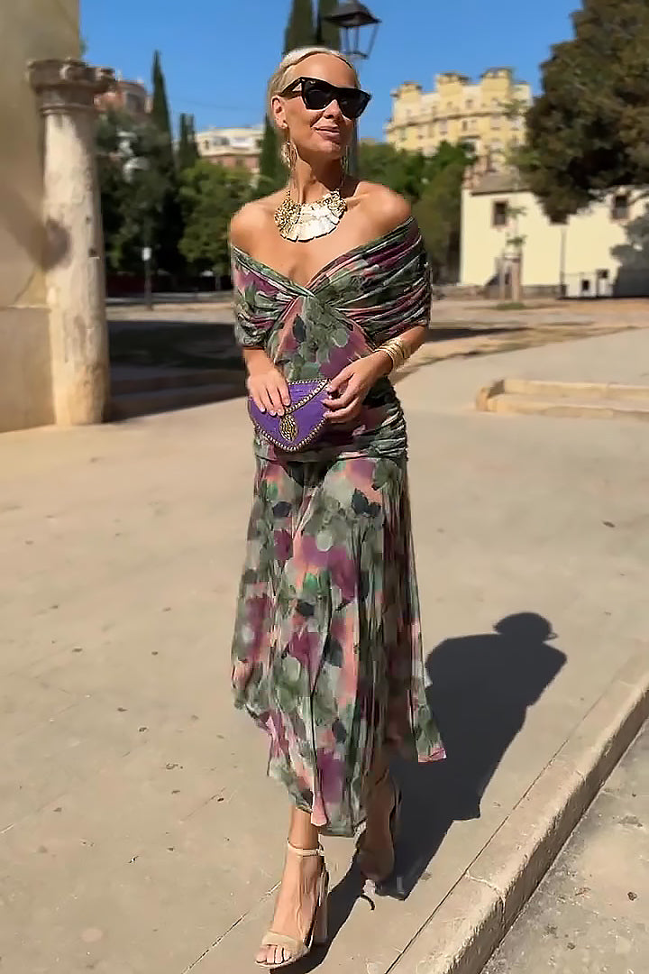 Robe Longue Fleurie Vaporeuse Christine