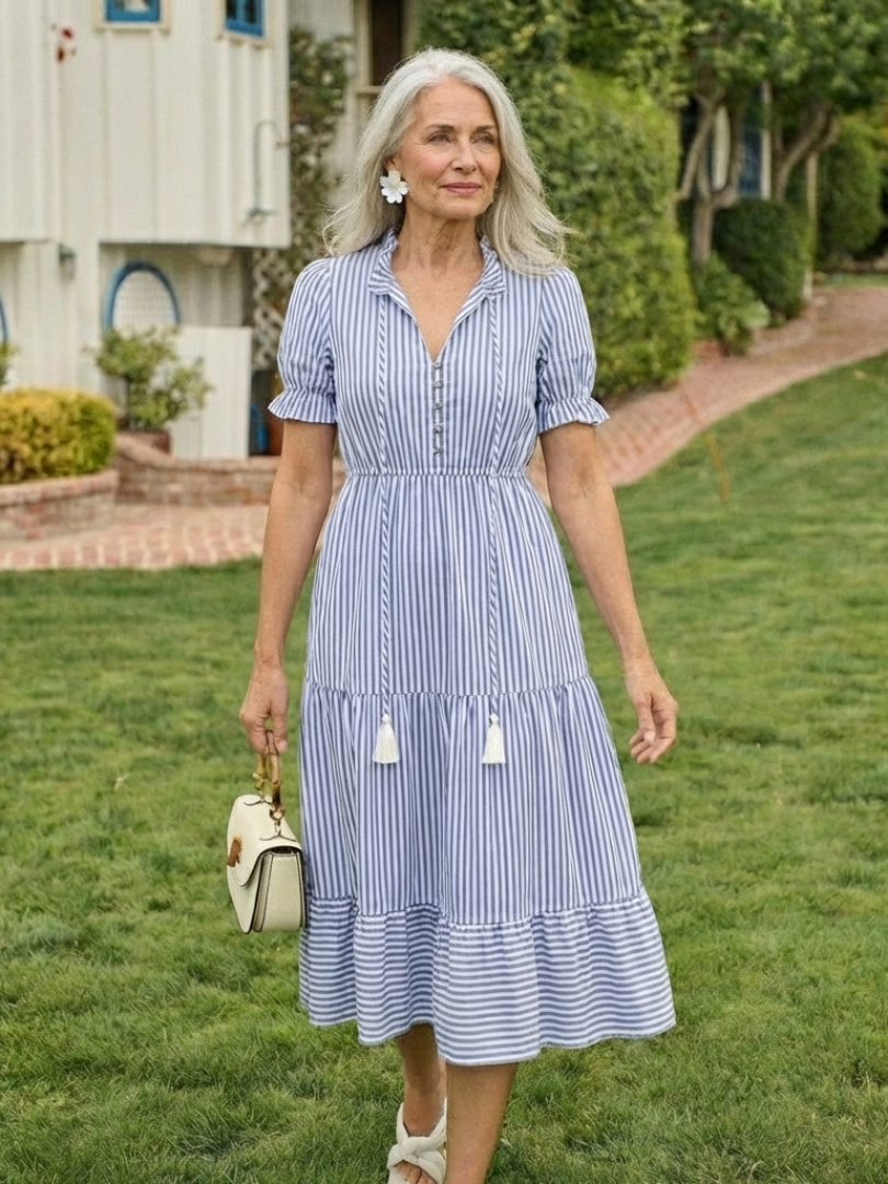 Robe midi à manches courtes Dakato