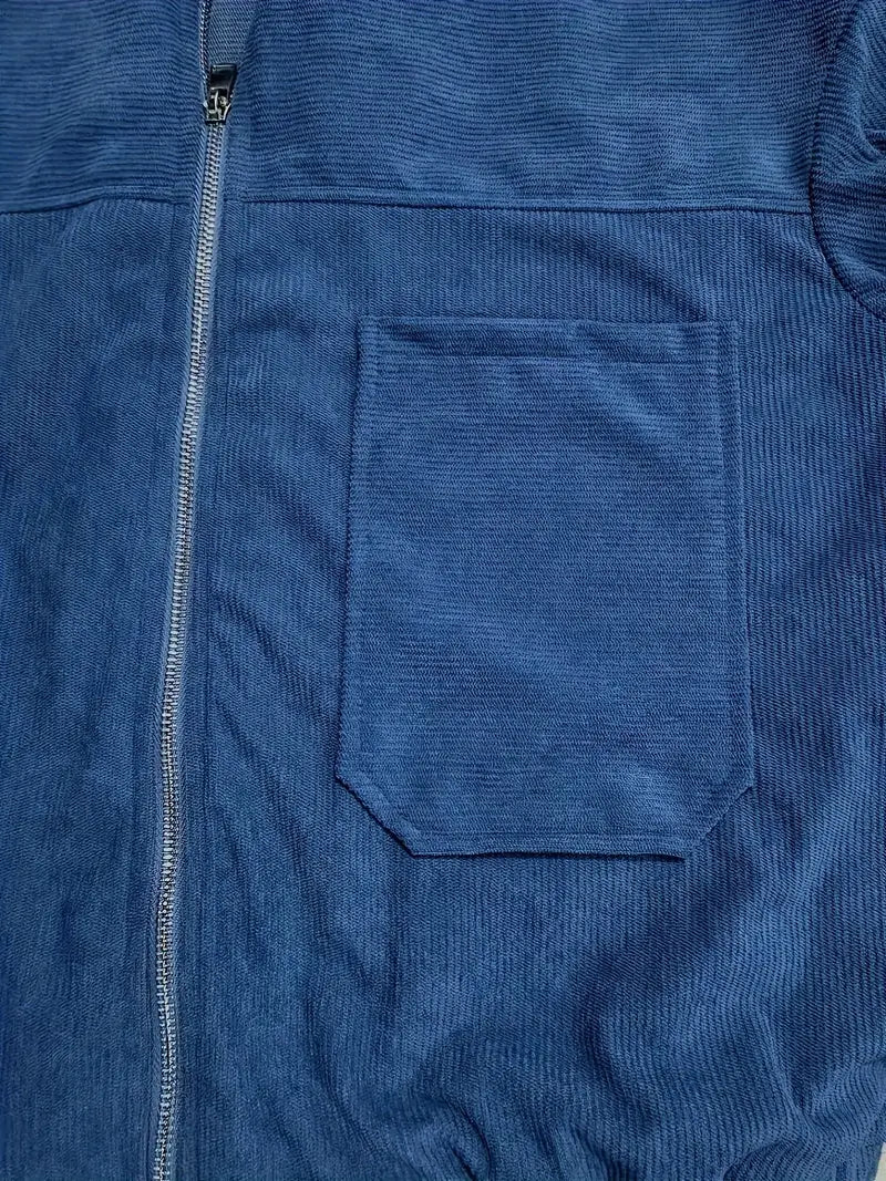 Veste décontractée en velours côtelé pour femme