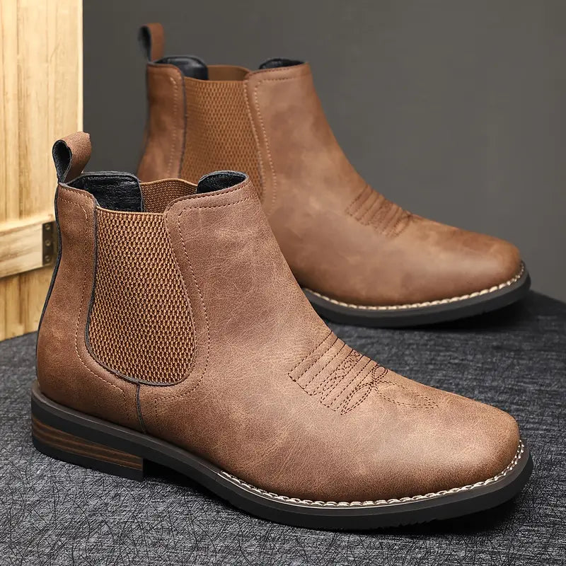 Bottes Classiques en Cuir pour Homme