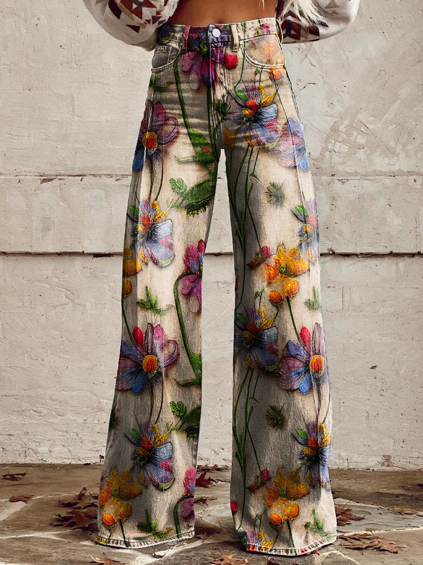 Jean Large Fleuri Bohème