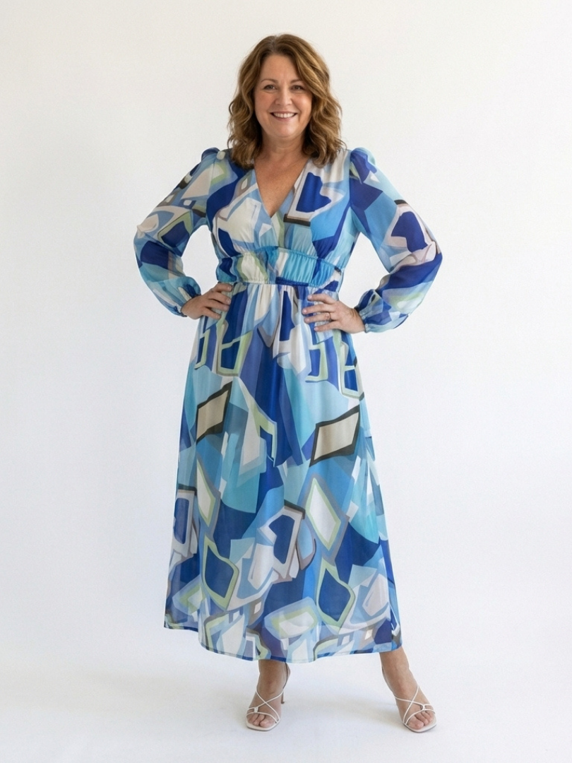 Robe Maxi Fleurie à Manches Longues Althea