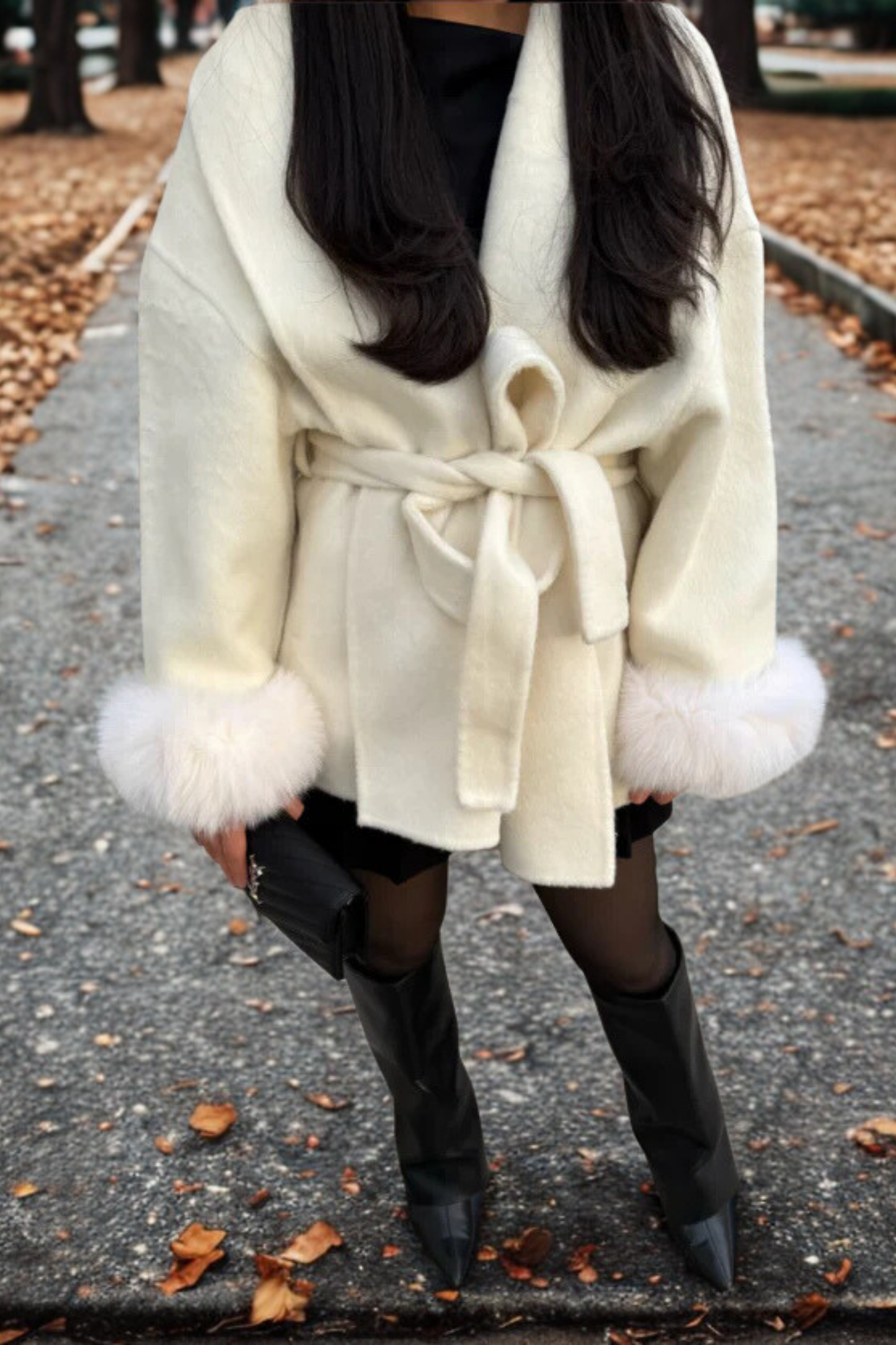 MANTEAU FOURRURE MANCHE