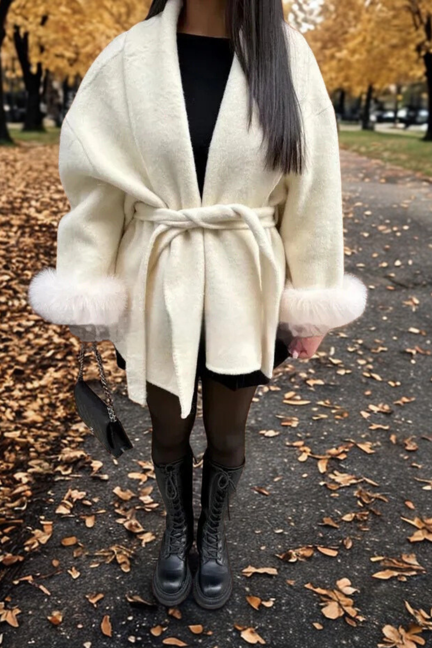MANTEAU FOURRURE MANCHE