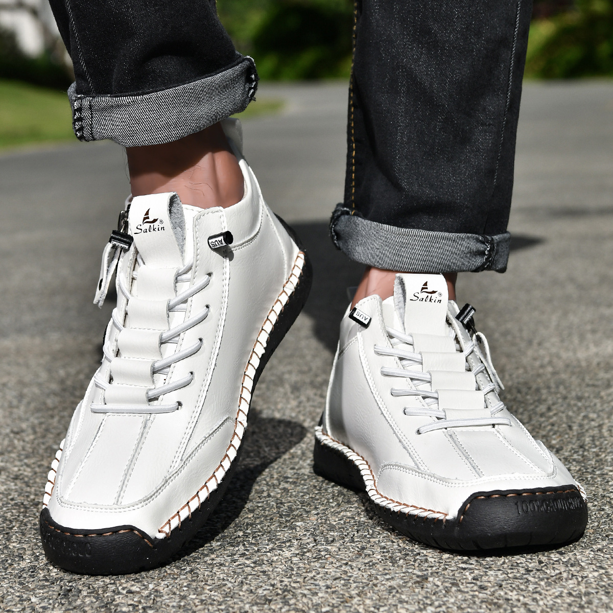 Chaussures en Nabuk avec Zip pour Homme