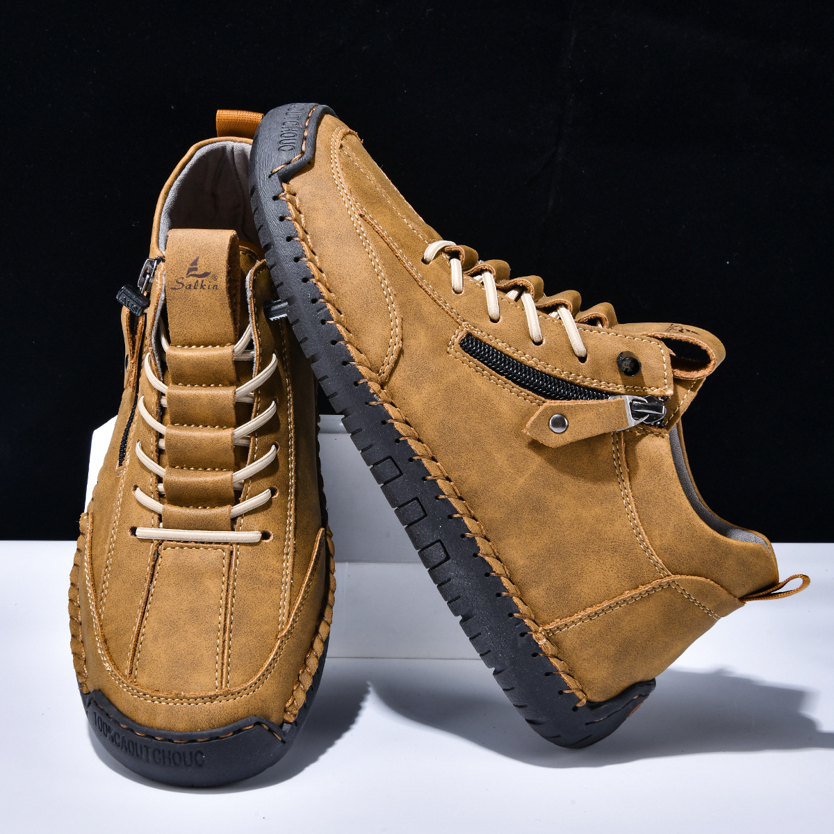 Chaussures en Nabuk avec Zip pour Homme