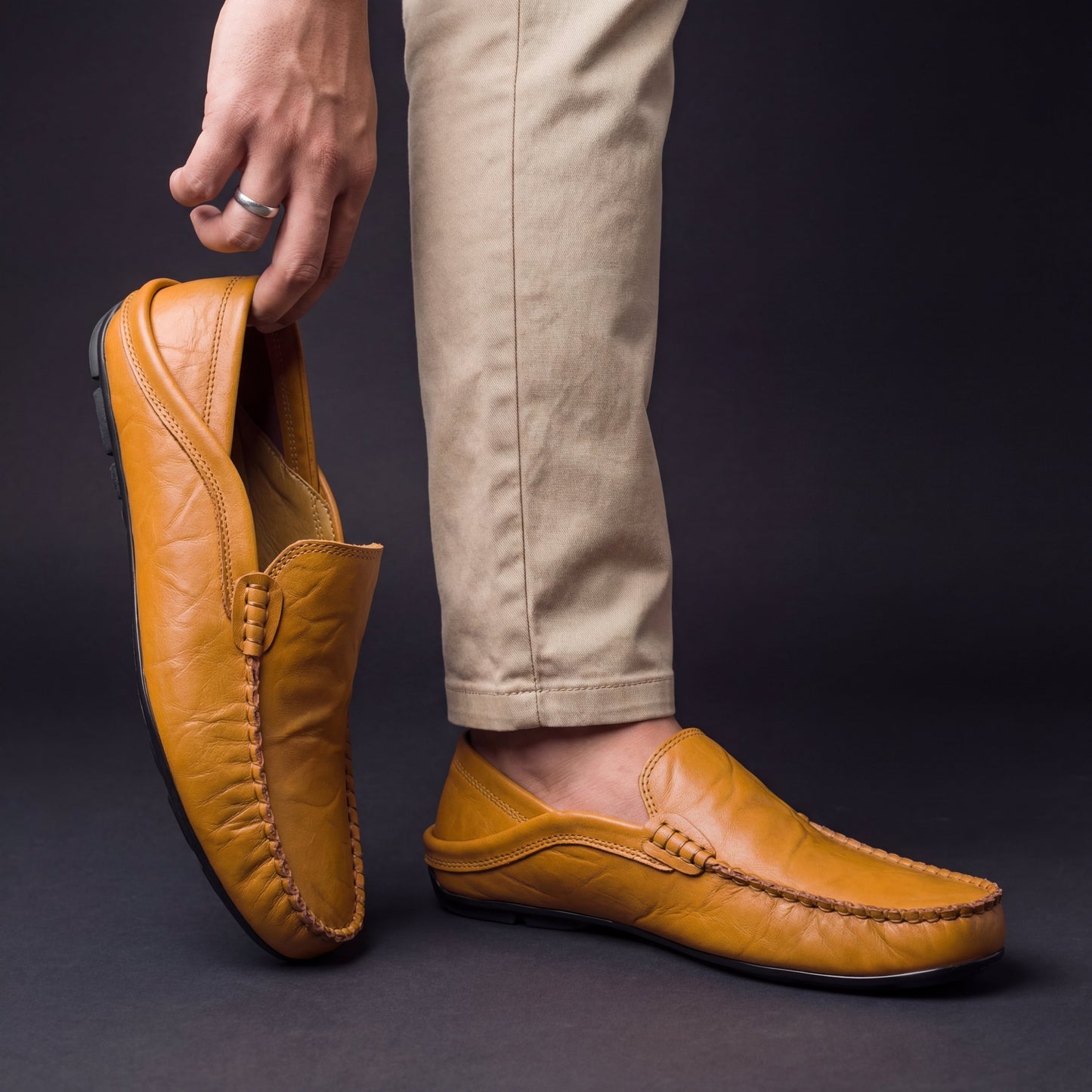 Mocassins Cuir Souple Antoine