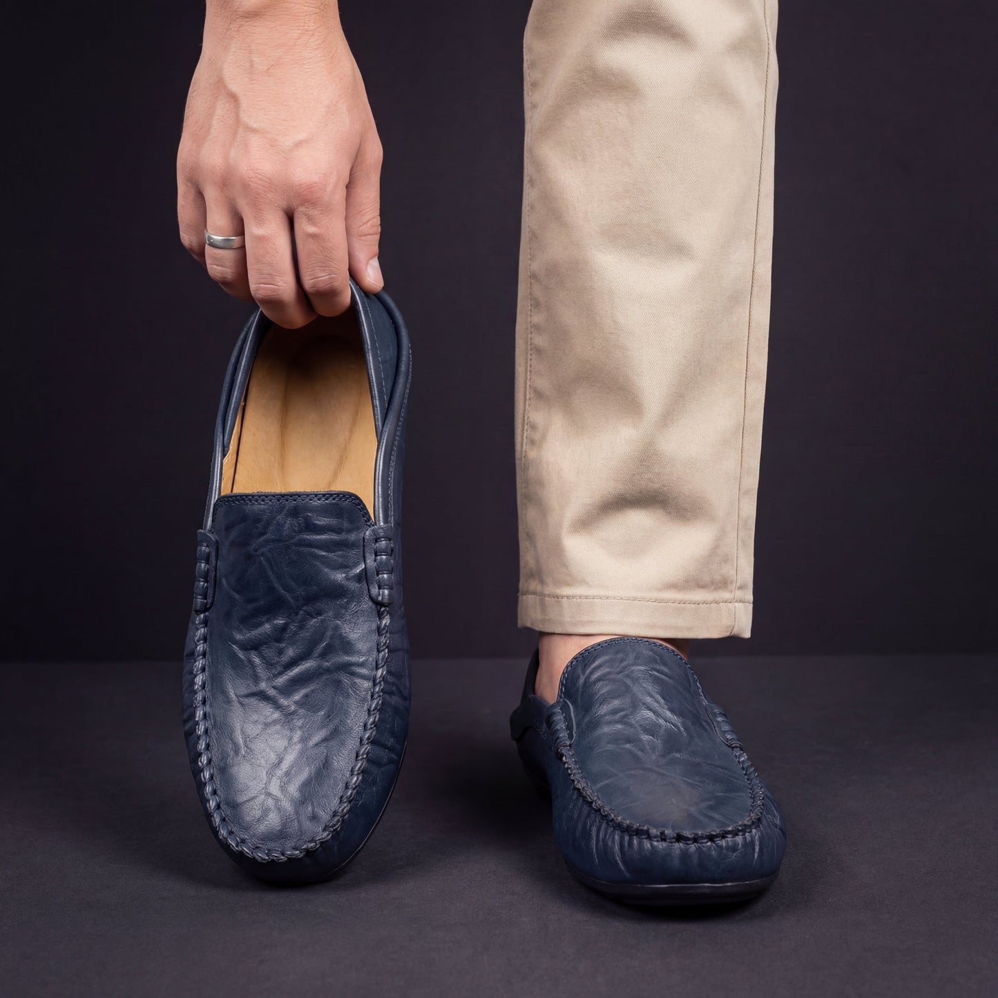 Mocassins Cuir Souple Antoine