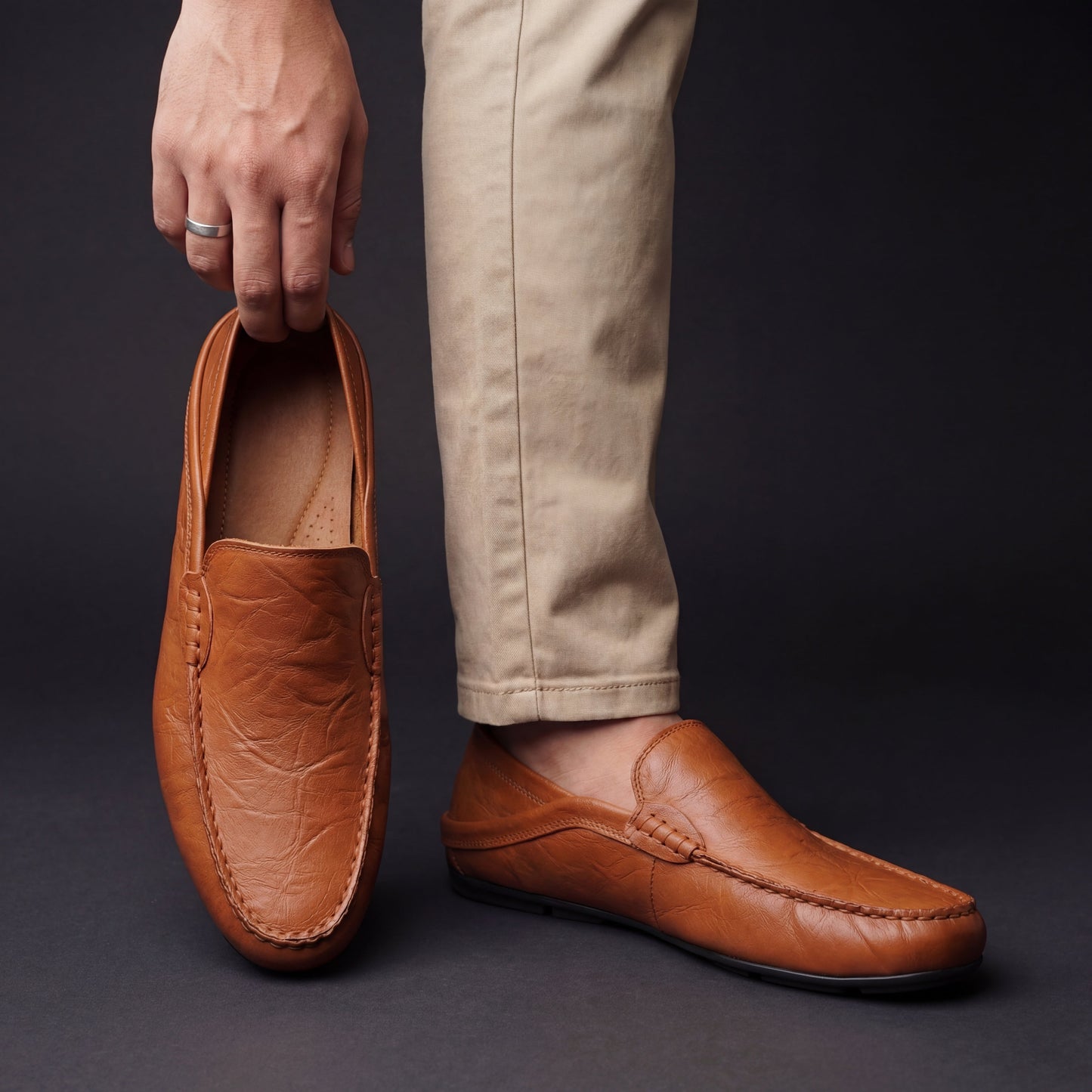 Mocassins Cuir Souple Antoine
