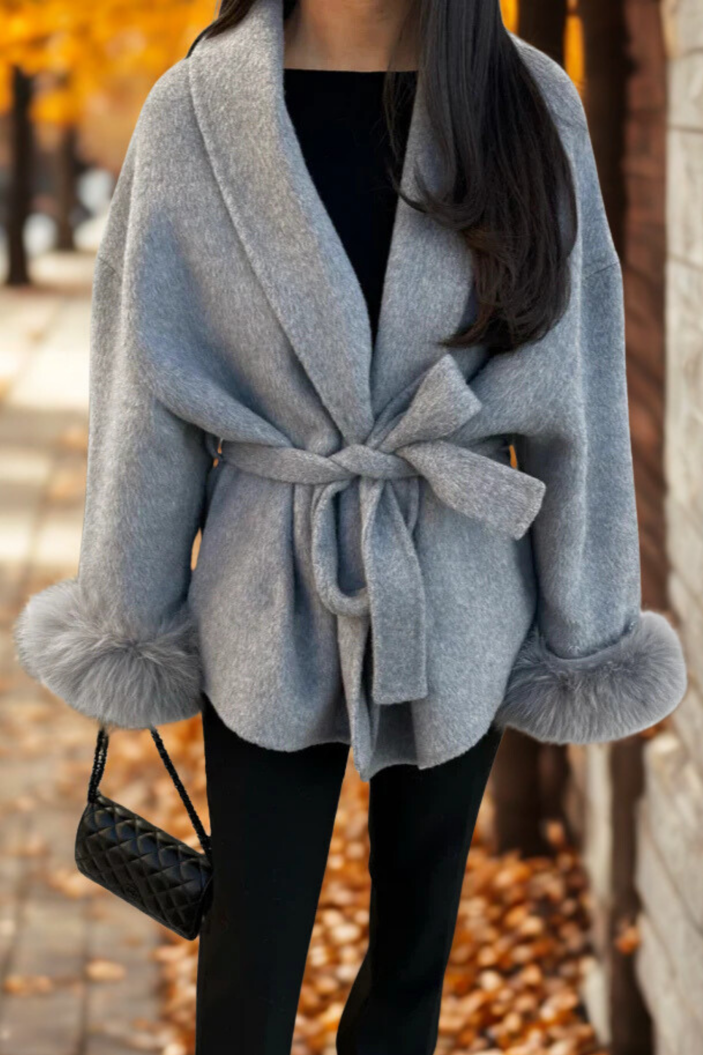 MANTEAU FOURRURE MANCHE