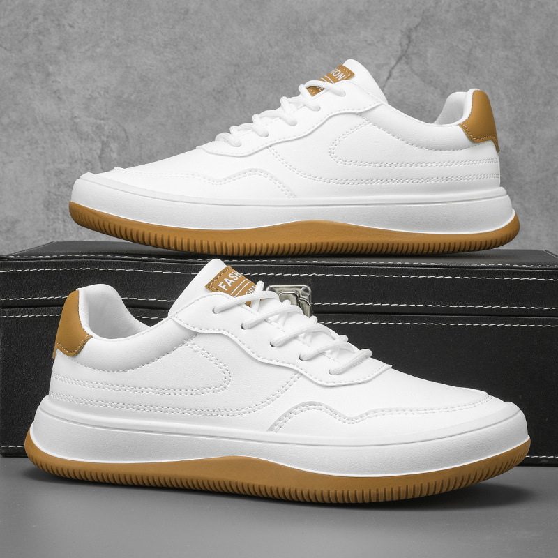 Baskets en Cuir Véritable
