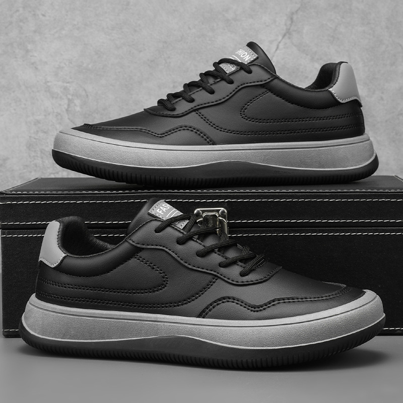 Baskets en Cuir Véritable