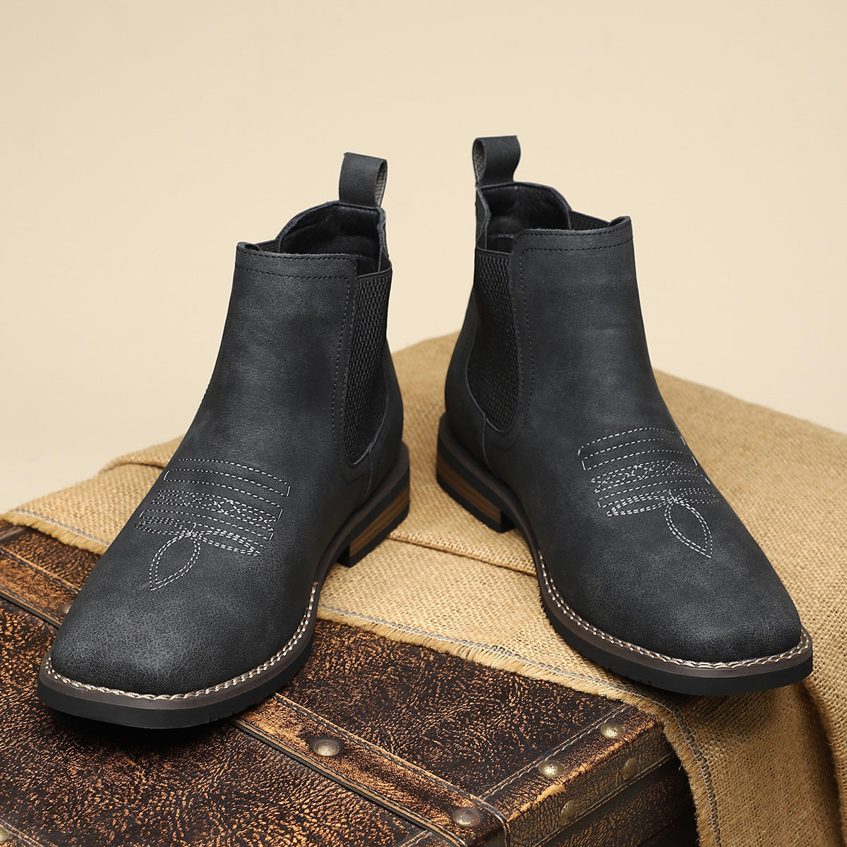 Bottes Classiques en Cuir pour Homme