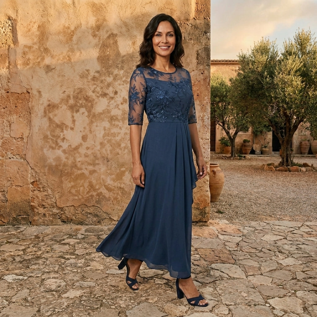 Léonie | Robe en Mousseline Élégante