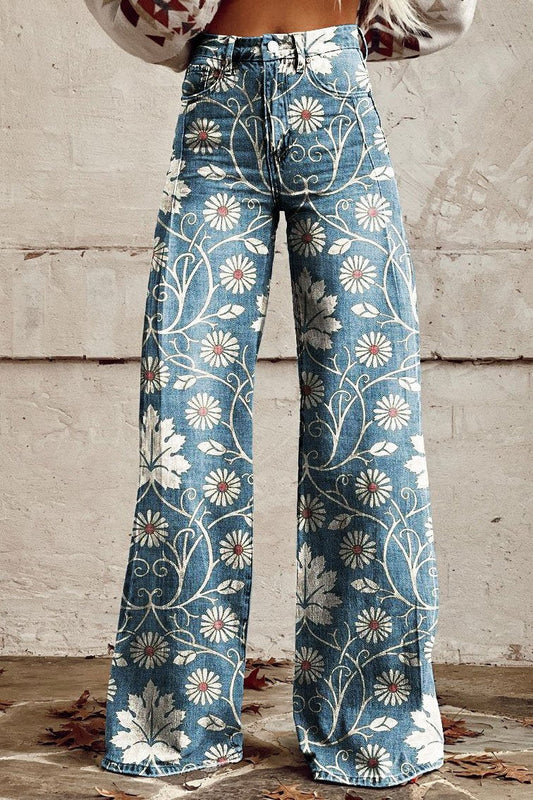 Jean Large Fleuri Bohème