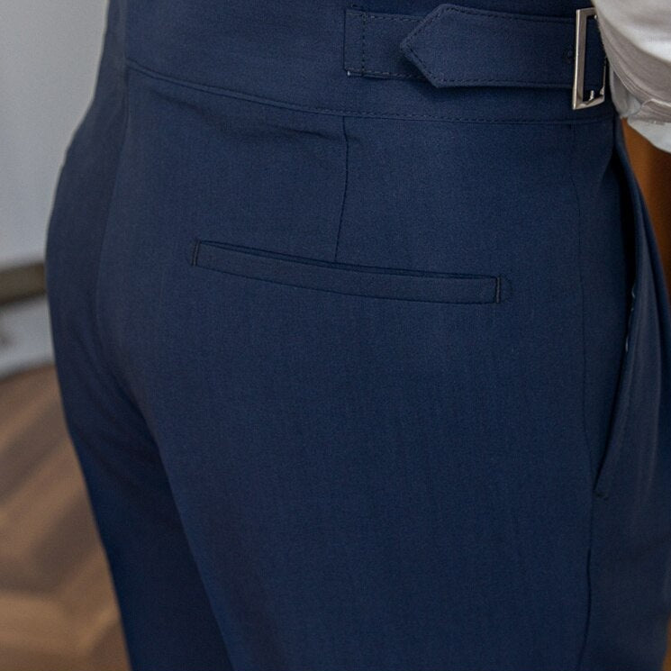 Pantalon fluide taille haute élégant
