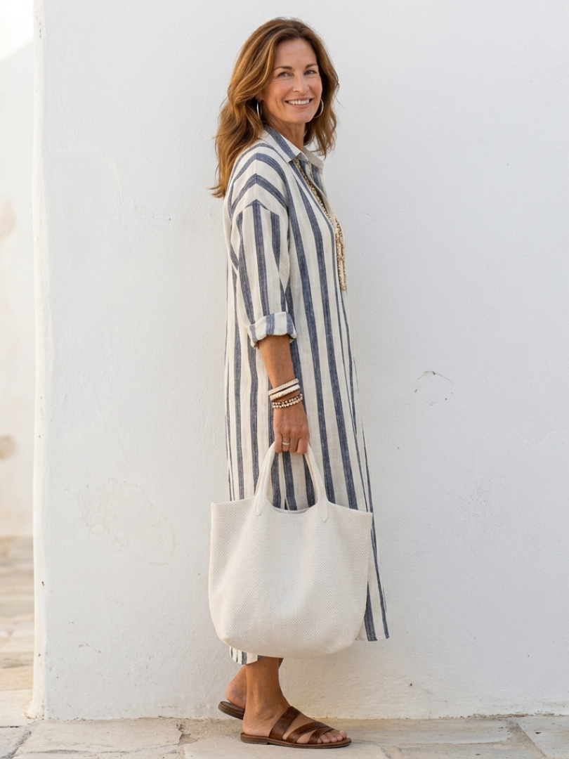 Robe Chemise Longues Rayée Naomi