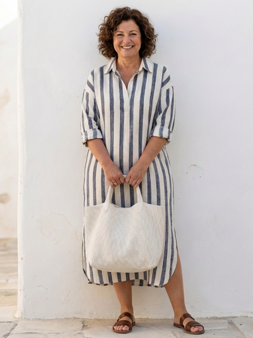 Robe Chemise Longues Rayée Naomi