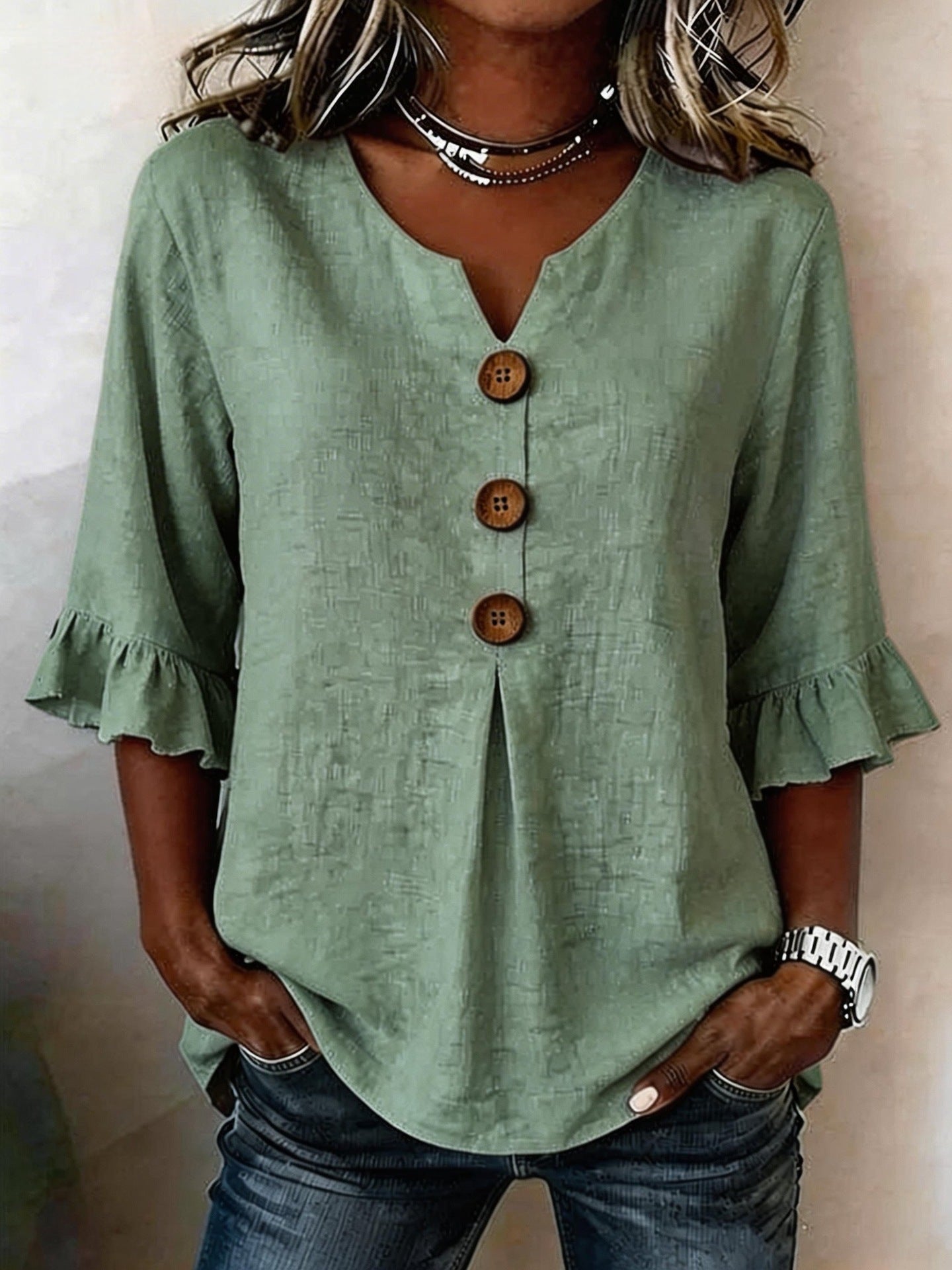 Claire Marceaux | Blouse Artistique Imprimée Coralie