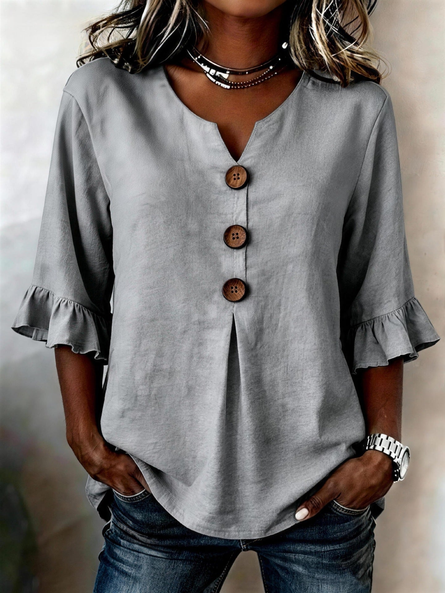 Claire Marceaux | Blouse Artistique Imprimée Coralie