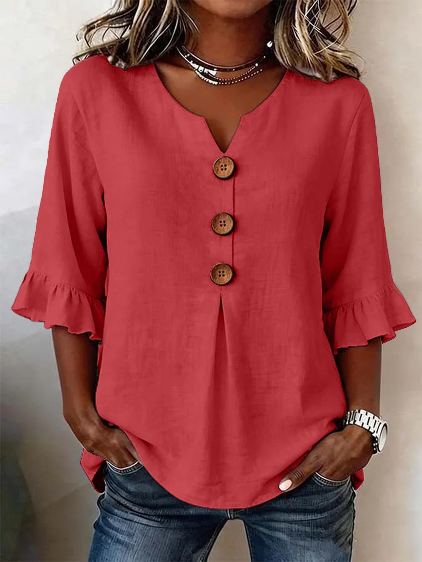 Claire Marceaux | Blouse Artistique Imprimée Coralie