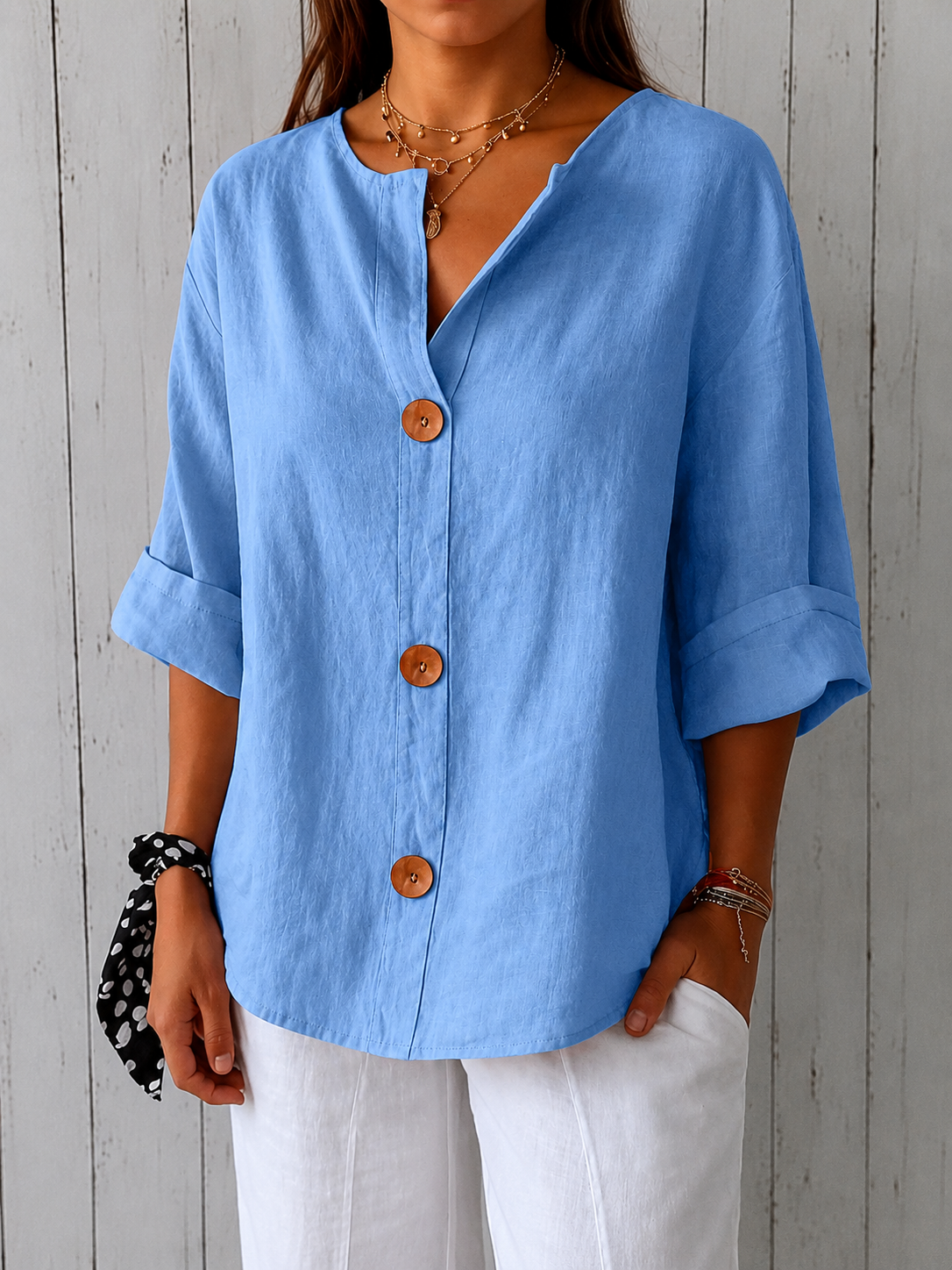 Claire Marceaux | Blouse Raffinée à Volants Marie