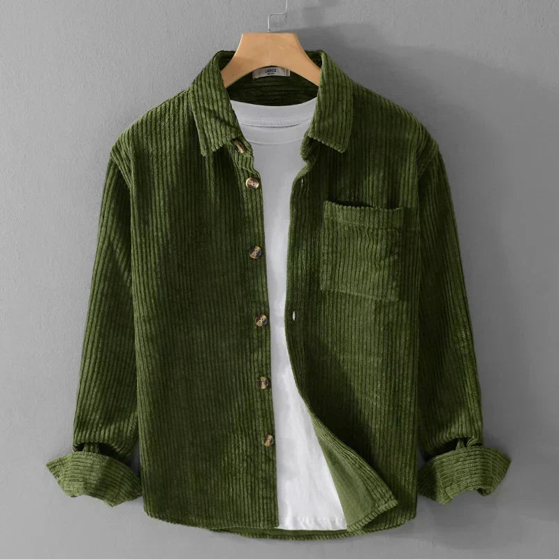 CHEMISE EN VELOURS CÔTELÉ POUR HOMME